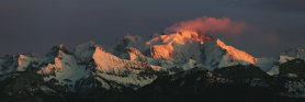 Sunset on Mont Blanc