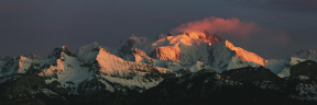 Sunset on Mont Blanc