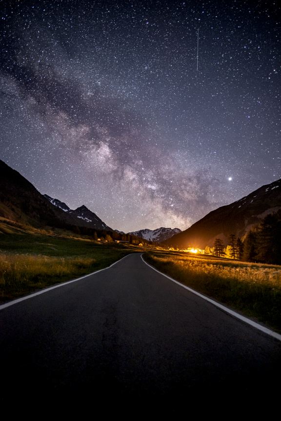 Milky way in Val Ferret
